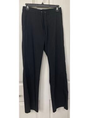 Purple label XS black medical pants drawstring waist scrubs